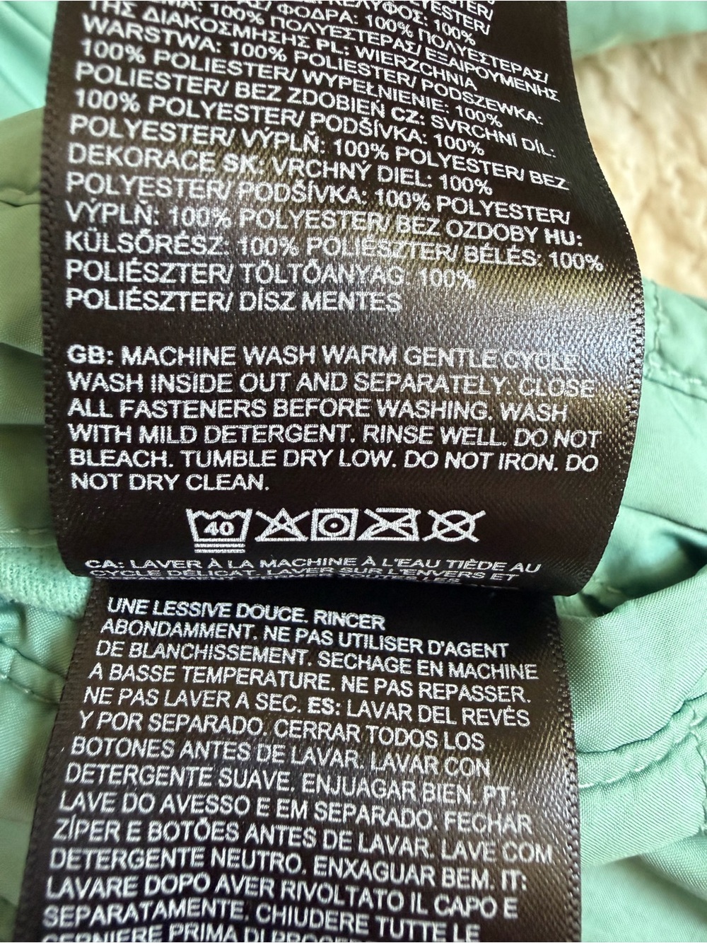 The North Face Reversible Girls' Shasta Winter Jacket | Teal | 7T - Picture 10 of 12